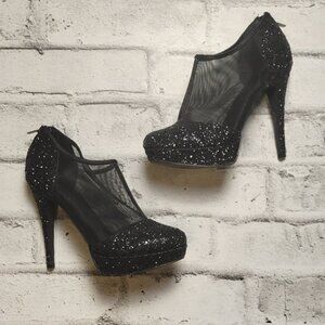 Le Chateau Platform Stilettos. 5" Heels. Sparkles On The Toes And Heel W…